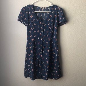 Floral Button Front Dress